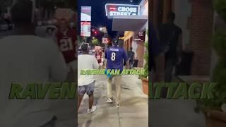 Crazy Ravens Fan attacks 2 Commanders Fans #ravensflock #raisehail #httr4life #ravens #shorts #nfl