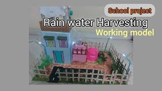 Rain water Harvesting working model | Kid's science project | Making explanation in tamil