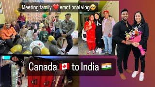 Canada to india| Meeting husband and family after 1.5 years | #canada #canadatoindia #nikkisworld