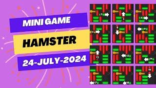 Hamster mini game today 24 July 2024 | Aaj Ka mini Game Kaise Complete Karen| Mini Game Hamster |