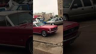Classic Red 66 Ford Mustang #racing #carshow #car #shorts