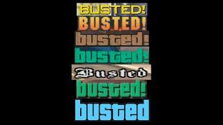 Busted screens from every GTA (2020)