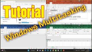 Cara Multitasking di Windows, dan buat pekerjaan lebih cepat selesai || windows split screen