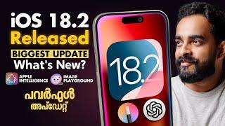 iOS 18.2 Released | What’s New? | GenMoji | Applet Intelligence Malayalam