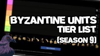 BYZANTINE Unit tier list for Season 9