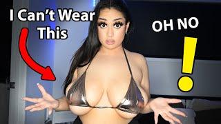 "Oops! Double HH Cup - SHEIN Bikini Try-On Gone Wrong: Can You Handle This Unexpected Fit? 