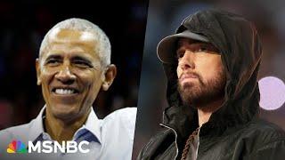 See Obama and Eminem rally for Harris in Detroit