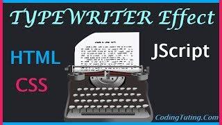 Create HTML Typewriter Effect using JavaScript Recursion | CodingTuting.Com