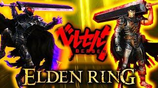 INSANE BERSERK New Moveset Mod + Guts Set, Berserker Armor & Dragon Slayer | Elden Ring Mod Showcase