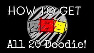 How to get All 20 Doodle + Badge in Try to Die Dco! (Roblox)