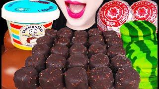 ASMR Chocolate Ice Cream Bite 초콜릿 바이트 아이스크림 먹방 Mukbang, Eating