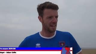 Steven Pressley, Dave Waldie, Adam Collin and Harry McKirdy on a tough day in Blackpool