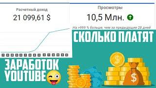 10 МИЛЛИОНОВ Американских просмотров, сколько платит youtube за миллион просмотров,заработок ютуб!