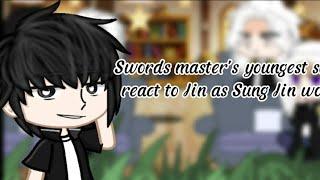 Swords master's youngest son react to Jin as sung jin woo|part 1|•| I'm lazy|•