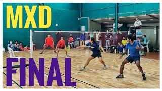 ADARSHLAL/ANAMIKA VS ATHUL/APARNA:PALAKKAD DISTRICT BADMINTON TOURNAMENT U19 MIXED DOUBLES FINAL '21