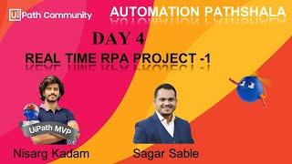 Learn UiPath development foundation from scratch with Automation Pathshala | Nisarg Kadam | Day 4