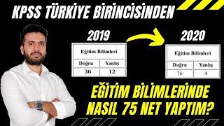 EĞİTİM BİLİMLERİNDE NASIL 70 ÜSTÜ NET YAPILIR? (Eğitim bilimlerinde netler nasıl artar?)