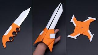 03 Easy Origami Paper Ninja Weapons