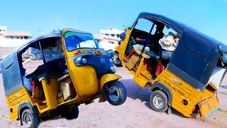 Stunts with Tuk Tuk Auto Rickshaw 3 Wheeler Video | Autowala Videos | Crazy AutoWala