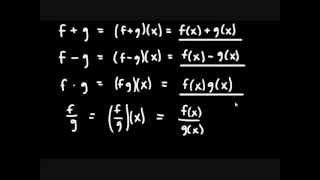 Lesson 2.5 : Combinations and Compositions of Functions