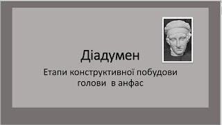 "Діадумен", Конструктивна побудова голови в анфас.