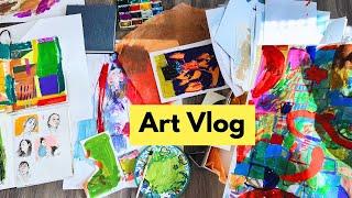 Art vlog, bits and bobs from this week in the studio