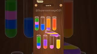 Color water sort level 14 #bestandroidgames #sortpuzzlegame #androidpuzzlegame #colorwatersort