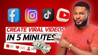 How to Create Viral TikTok & Facebook Videos with AI in Just 5 Minutes | Make Money Online