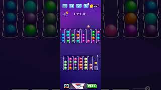 Ball Sort Level 141 Puzzle Color Sort Tatem Games Inc. All levels, #ballsortpuzzle