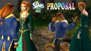 The Sims 2 Beast Proposed Frozen Anna#SHORTS