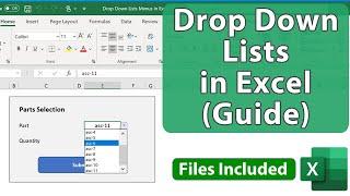 Guide to Making Drop Down List Menus in Excel