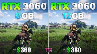 RTX 3060 8GB vs RTX 3060 12GB - How Bad is it?