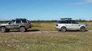 range rover sport vs grand cherokee tug of war