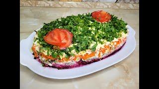 Salad "Vegetable Cake"