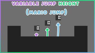 how to HOLD JUMP KEY TO JUMP HIGHER - 2D PLATFORMER CONTROLLER - Easy Unity Tutorial