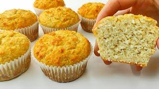 Flavourful, healthy coconut muffins with no flour or sugar