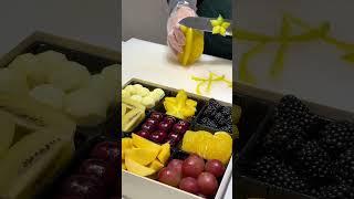 The skill of cutting fresh fruit is extremely eye-catching and most satisfying to viewers #75