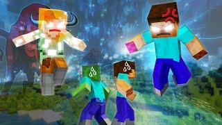 ANGRY Steve and Glowing Alex vs Evil Clones?!  Who Will Survive?