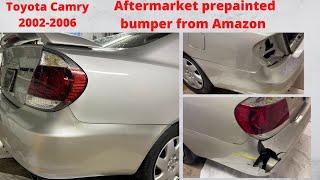 How to replace rear bumper on 2002-2006 Toyota Camry.