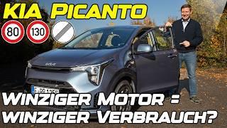 2024 KIA Picanto 1.0 DPI (63PS, 95Nm) Vision | WENN Autobahn, dann VOLLGAS! | 1000 KM Verbrauchstest