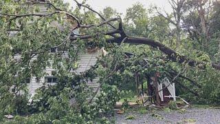 Storms overnight cause major damage across Virginia