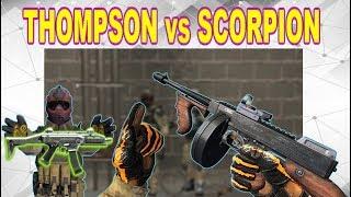 THOMPSON M1928 VS Scorp Evo3/Тесты урона/обзор