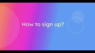 How to sign up