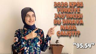 2020 KPSS TÜRKİYE 240'ıncısı, İnşaat Mühendisliği branş 22’ncisi bu sınava nasıl çalıştı?