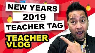 New Years Elementary School Teacher Tag