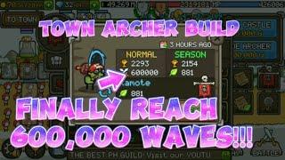 Grow Castle : I Reached 600,000 waves Using Full Town Archer Build