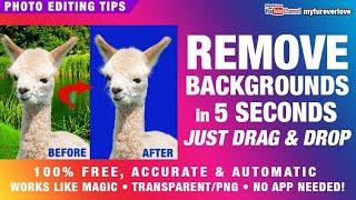 How to Remove Background in Photo Automatically, Zero Click, Works Like a Magic,  Free, Accurate