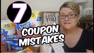 7 MISTAKES COUPONERS MAKE | COUPONING 101