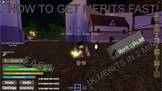 How to Get Merits Fast! (1K IN 2 MINUTES!) | Black Clover Kingdom Grimshot Roblox