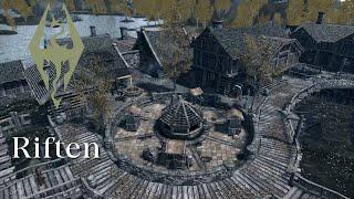 Skyrim Riften Ambience 3 in-game Days (npc talking, wind, rain, music etc)